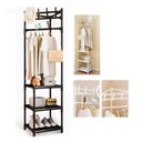 Ver imagem 1 de Organizador Guarda Roupas Cabideiro Sapateira 3 Prateleiras Armario Closet Rack Portatil Quarto Lava