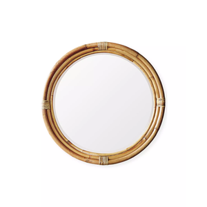 Espelho Decorativo em Bambu Redondo Bamboo Style 70cm - Diâmetro