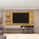 Ver imagem 1 de Painel para TV 60 Polegadas 1 Porta Friz para Sala de Estar Cedro Bali DJ Móveis