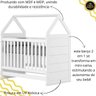 Berço Mini-cama Bebê Montessoriano 2 em 1 - Americano - Branco Hp - 4
