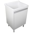 Ver imagem 1 de Tanque de Lavanderia 34 Litros Gabinete com Sifão e Válvula Cor:branco