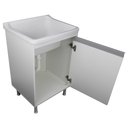 Ver imagem 4 de Tanque de Lavanderia 34 Litros Gabinete com Sifão e Válvula Cor:branco