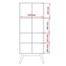 Livreiro Armário 3 Portas 68cm Prism Patrimar Off White/Cinamomo - 6