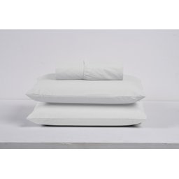 Kit Roupa de Cama Solteiro Percal 200 Fios 100% Algodão com Elástico e Fronha 2 Peças:branco - 1