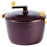 Pipoqueira Alumínio Cereja Pipoca Doce Salgada 5100ml 24cm - 2