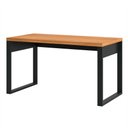 Ver imagem 2 de Mesa para Escritório Estilo Industrial F20 em Mdf Freijó Preto Fosco Dalla Costa