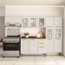 Ver imagem 1 de Cozinha Completa Aço 2 Gav 14 Ptas Essência Areia Bertolini