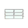 Vitro Basculante 2 Seções Branco 60x120 Linha Esmeralda Vidro Liso - 1