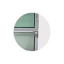 Ver imagem 4 de Vitro Basculante 2 Seções 60x120 Alumínio Branco Vidro Liso