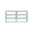 Ver imagem 2 de Vitro Basculante 2 Seções 60x120 Alumínio Branco Vidro Liso