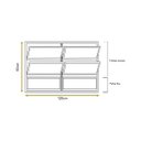 Ver imagem 4 de Vitro Basculante 2 Seções Branco 60x120 Linha Esmeralda Vidro Liso