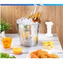 Ver imagem 6 de Balde Gelo Aço Inox Grande 20cm 5 Litros com Alças Frigopro