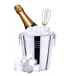 Balde Gelo Aço Inox Grande 20cm 5 Litros com Alças Frigopro - 2