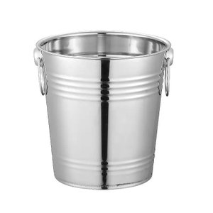 Balde Gelo Aço Inox Grande 20cm 5 Litros com Alças Frigopro