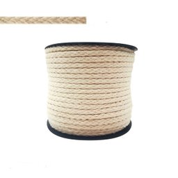 Corda Cordão Fio 5mm Cru Algodão 50m Macramê Artesanato aliança macramê, tapetes, suportes de planta - 10