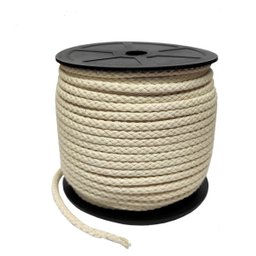 Corda Cordão Fio 5mm Cru Algodão 50m Macramê Artesanato aliança macramê, tapetes, suportes de planta - 2