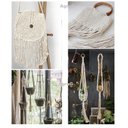 Ver imagem 7 de Corda Cordão Fio 5mm Cru Algodão 50m Macramê Artesanato aliança macramê, tapetes, suportes de planta