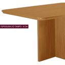 Ver mais imagens de Conjunto Sala de Jantar Mesa Moscou Tampo 120cm Canto Copo de MDF e 4 Cadeiras Cleo Yescasa Marrom/Creme/Marromle