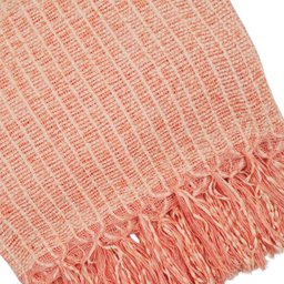 Manta para Sofa ou Peseira para Cama Chenile Diversas Cores 1.80x1.20m - Coral - 2