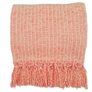 Manta para Sofa ou Peseira para Cama Chenile Diversas Cores 1.80x1.20m - Coral