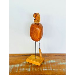 Escultura Caju em Madeira - Decoração Artesanal de Sergipe - 2