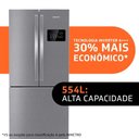 Ver imagem 2 de Geladeira Brastemp Bro85ak Frost Free French Door A+++ 554 Litros Inox 110v Bro85akana