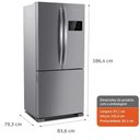 Ver imagem 6 de Geladeira Brastemp Bro85ak Frost Free French Door A+++ 554 Litros Inox 110v Bro85akana