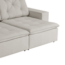 Ver imagem 6 de Sofá Cannes 3 Lugares (L: 250cm) Retrátil e Reclinável C/ Molas Linho Off White Rincao Estofados