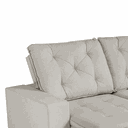 Ver imagem 3 de Sofá Cannes 3 Lugares (L: 250cm) Retrátil e Reclinável C/ Molas Linho Off White Rincao Estofados