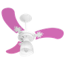 Ventilador Teto New Baby Colors 3 Pás Mdf Branco - 1