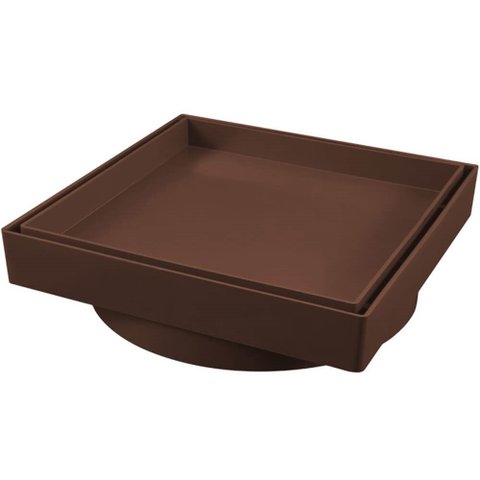 Ralo Invisível Marrom 15 X 15 Cm - 1618 Estrela 15x15