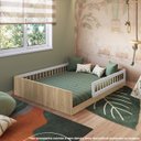 Ver imagem 4 de Cama de Chão Casal Montessoriana com Lastros Mdf Amore Móvel na Caixa