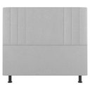 Ver imagem 5 de Kit Cabeceira E Baú Cama Box King 195Cm Sintético Branco