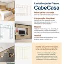 Ver imagem 2 de Módulo 45x120 2 Portas 1 Kit Prateleiras Frame CabeCasa MadeiraOriginals