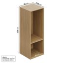 Ver imagem 4 de Módulo 45x120 2 Portas 1 Kit Prateleiras Frame CabeCasa MadeiraOriginals