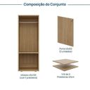 Ver imagem 3 de Módulo 45x120 2 Portas 1 Kit Prateleiras Frame CabeCasa MadeiraOriginals