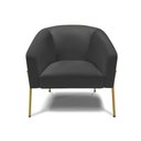 Ver imagem 2 de Cadeira Sala de Jantar Pé de Ferro Dourado Kit 2 Stella Sintético D03 - D'Rossi Cor Preto
