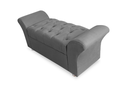 Ver imagem 1 de Calçadeira Baú Veneza Para Cama King 195 cm Suede Cinza LM DECOR