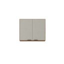Ver imagem 1 de Armário Aéreo 2 Portas 80cm Firenze com Prateleira - Amêndola Touch/ Nude Prime Tx Demóbile