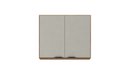 Ver imagem 1 de Armário Aéreo 2 Portas 80cm Firenze com Prateleira - Amêndola Touch/ Nude Prime Tx Demóbile