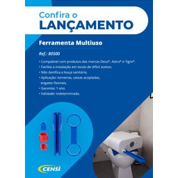 Ferramentas Multiuso P Caixa Acoplada Torneiras e Valvulas de Escoamento Censi - 2