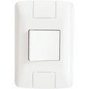 Ver imagem 1 de Conjunto 4x2 com 1 Interruptor Bipolar Simples Tramontina Aria 25 a 250 V Branco