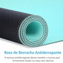 Ver imagem 4 de Mouse Pad Grande Mousepad 60x30 Azul Base Antiderrapante Superficie Lisa Bordas Reforcadas PVC Yeet