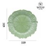 Jogo 4 Sousplats em Plástico Verde Textura Wolff 33cm - 4