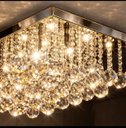 Ver imagem 3 de Lustre para Sala de Cristal Legítimo K9 Base Inox 45x45 Cm