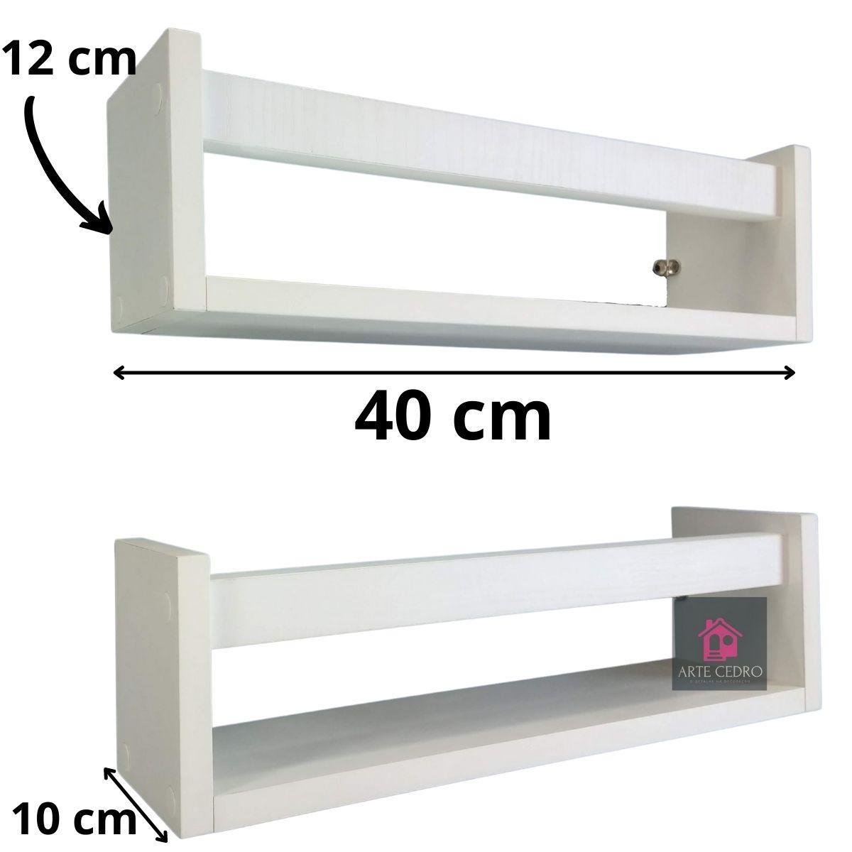 Nicho Organizador de Livros Brinquedos Infantis Mdf 3pçs40cm - 3