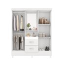 Ver imagem 3 de Conjunto Quarto Guarda Roupa e Comoda Ravenna Branco