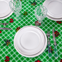 Ver imagem 5 de Toalha de Mesa 8 Lugares Oxford Estampada Natal 2,50x1,45cm Tecido Oxford