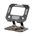 Ver imagem 6 de Suporte Mesa Notebook Tablet Celular 360 Graus Dobravel Aço Carbono Resistente Netbook Laptop Antide