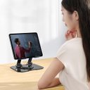 Ver imagem 4 de Suporte Mesa Notebook Tablet Celular 360 Graus Dobravel Aço Carbono Resistente Netbook Laptop Antide